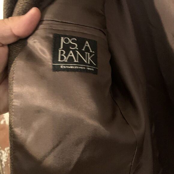 Men's Jos A Bank 3BTN 1Vent Wool Taupe SportCoat Blazer Jacket 39R NWT Exec - Picture 4 of 7